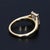 Contemporary 2.1ct Igi Certified Lab-Grown Cushion-Cut Diamond Ring in 14k Yellow Gold Size 7 For Sale - Image 3 of 8