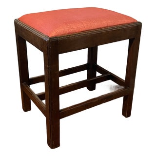 Antique 18th Century English George III Chippendale Mahogany Stool of Diminutive Size - Stair & Co. Provenance For Sale