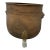 Brass Lions Head Footed Planter/Log Holder For Sale