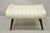 Mid-Century Modern Vintage Mid Century Modern Adjustable Ottoman Footstool With Wooden Legs For Sale - Image 3 of 10