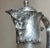 Silver Antique 1800's Ornate Silverplate Etched Crystal Glass Wine Claret Decanter For Sale - Image 8 of 13