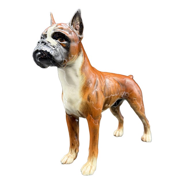 Boxer Dog in Porcelain from Goebel, Germany, 1973 For Sale