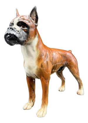 Boxer Dog in Porcelain from Goebel, Germany, 1973