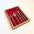 A mid century 5 piece bar tool set by Kalmar Designs. Made of stainless steel in Italy. Each piece is marked by the...
