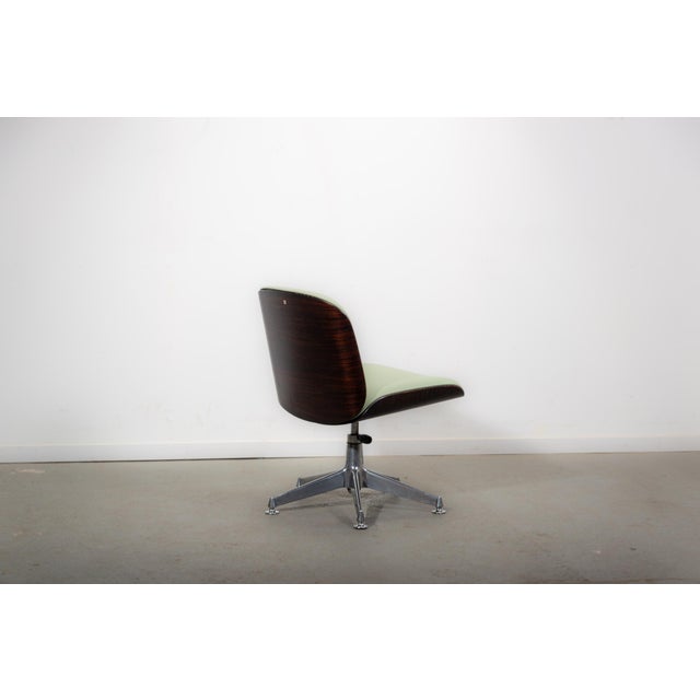 Brown Office Chair by Ico Parisi for MIM Roma, 1970s For Sale - Image 8 of 11