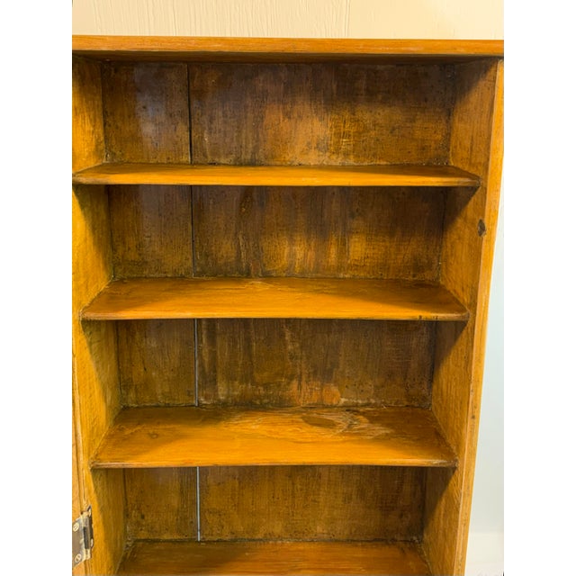 Early 20th Century Primitive Pine Wall Cabinet For Sale - Image 9 of 11