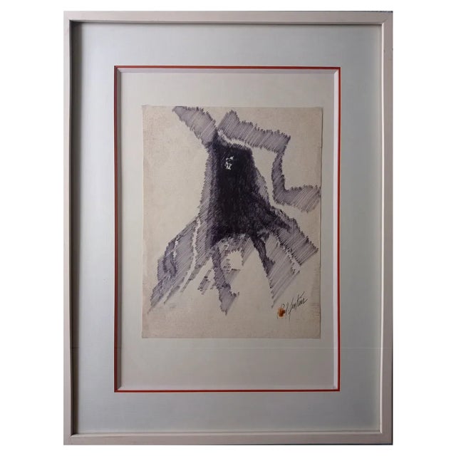 Paul Jenkins, Abstract Composition, Mixed Media on Paper, 1970s-1980s, Framed For Sale