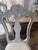 French 8 Blanc D’Ivoire French Blue Dining Chairs, Made in France For Sale - Image 3 of 6