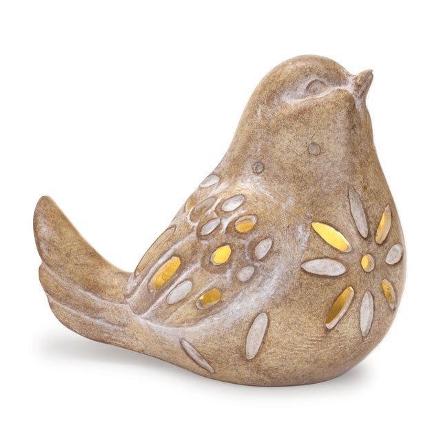 Modern LED Bird Figurine (Set of 2) For Sale - Image 3 of 5