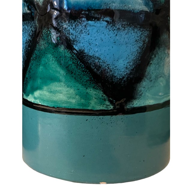 Mid 20th Century Italian Bitossi Vetrata Glaze Vases; Matched Pair, Models 941b and 942b For Sale - Image 17 of 17