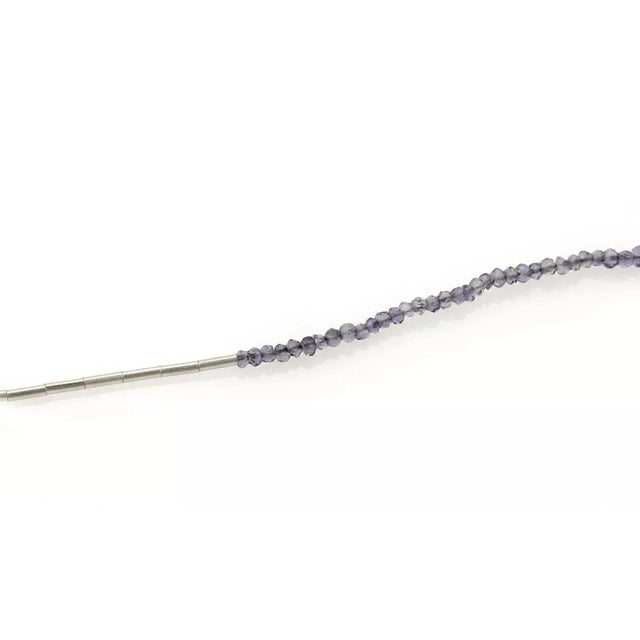 Late 20th Century Gurhan Sterling Silver Rain Iolite Bead Necklace For Sale - Image 5 of 7