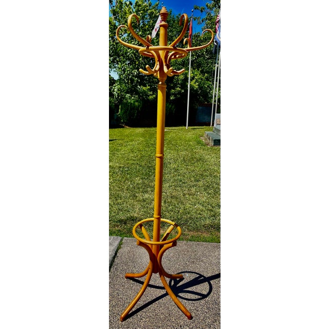 Mid 20th Century Bamboo Hat/Coat Rack Hall Tree Umbrella Holder For Sale - Image 12 of 12