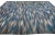2010s Blue Modern Abstract Flat-Weave Oversize Wool Rug For Sale - Image 5 of 12