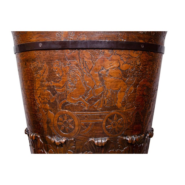 Late 18th Century Large Georgian Mahogany Footed Urn For Sale - Image 5 of 13