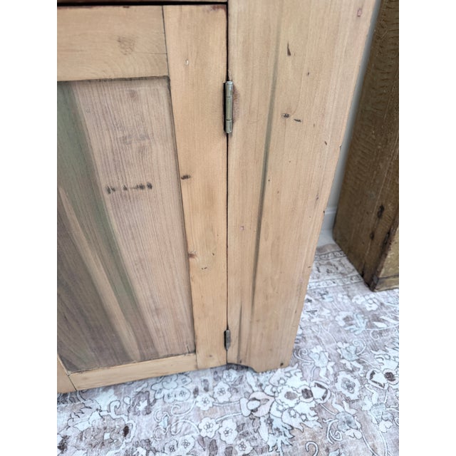 Antique Scrubbed Pine and Ash Cabinet For Sale - Image 9 of 10