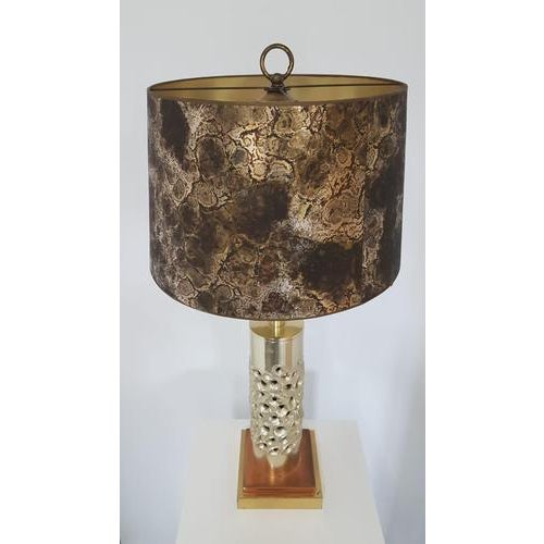 Vintage Brutalist Table Lamp in Silver-Plated Aluminum by Willy Luyckx for Aluclair, 1960s For Sale - Image 10 of 13