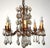 Antique Art Nouveau Gilded Metal and Murano Glass Drop Chandelier, 1920s For Sale - Image 14 of 14