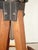 Brown Antique Industrial Adjustable Swivel Oak Drafting Stool Barstool 1of3 ~ # 3 For Sale - Image 8 of 18