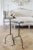 Modern Cannes Tall Iron Drink Table in Iron Finish For Sale - Image 3 of 5