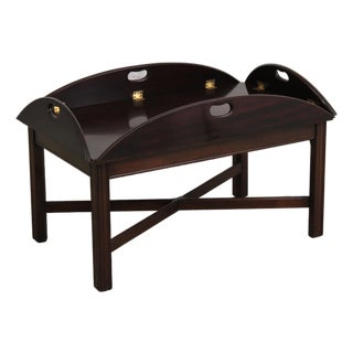 Stickley Mahogany Butlers Tray Top Table For Sale