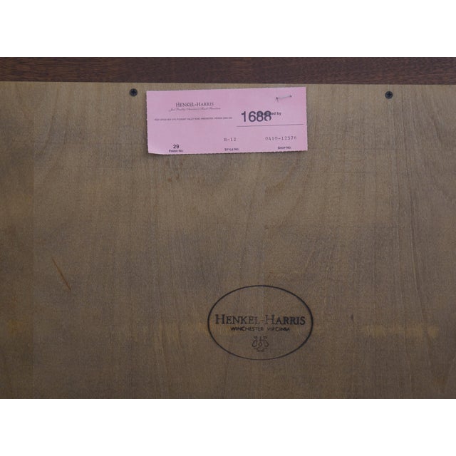 Henkel Harris Mahogany Broken Arch Wall Mirror For Sale - Image 11 of 11