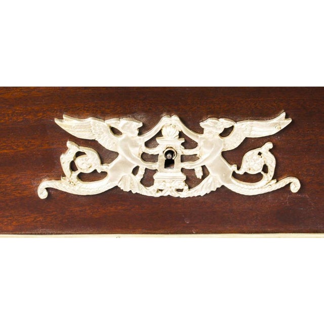 French Empire Bureau Plat Desk, 19th Century For Sale - Image 13 of 18