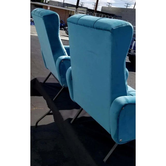 1960s Italian Midcentury Reclining Chairs - A Pair For Sale - Image 9 of 13