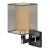 Black Bronze With English Brass Wall Light With Shade For Sale - Image 6 of 6