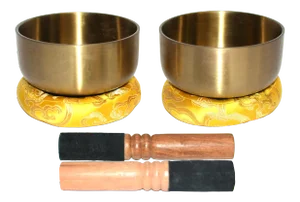 Vintage Japanese Singing Bowls Set - 6 Pieces