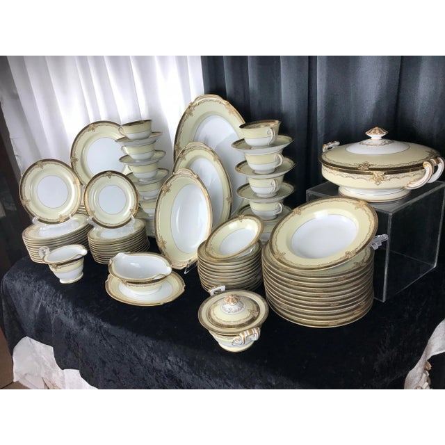 Mid 20th Century Noritake Valiere #4981 Dinnerware, Made in Occupied Japan, Service for 12- 91 Pieces For Sale - Image 11 of 12