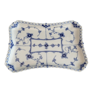 Royal Copenhagen Blue Fluted Full Lace Porcelain Tray