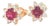 Diamond Sapphire Earrings 14 Karat Yellow Gold 0.66 TCW Certified For Sale