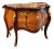 French Rococo Bombe Commode – Rich Wood Marquetry, Gilded Bronze Details & Sculptural Curved Design For Sale