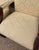 Traditional Pale Buttercream Yellow Damask Carved Mahogany Martha Washington Library Living Room Chairs, a Pair For Sale - Image 9 of 12