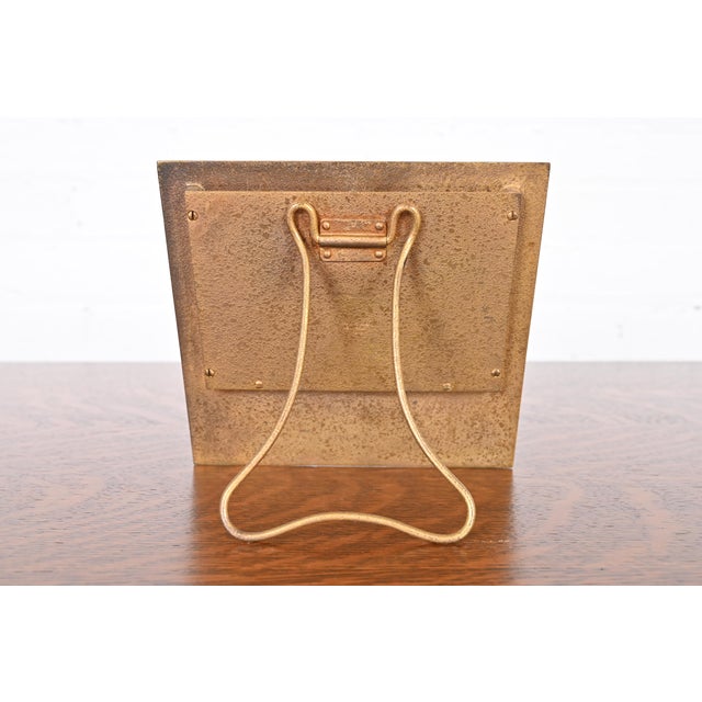 Tiffany Studios New York Adam Bronze Doré Desk Calendar Frame or Picture Frame For Sale - Image 9 of 12