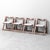 Set of 4 chairs, Trieste model by Jacober & Bazzani. Wooden frame and fabric seat. Good condition. Marks as shown in...