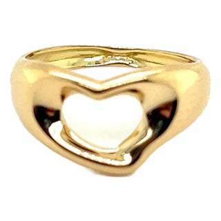 1990s Tiffany & Co Estate Ring Size 4.25 18k Y Gold, Size 4.25 For Sale