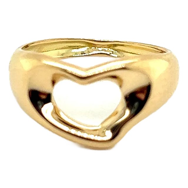 1990s Tiffany & Co Estate Ring Size 4.25 18k Y Gold, Size 4.25 For Sale
