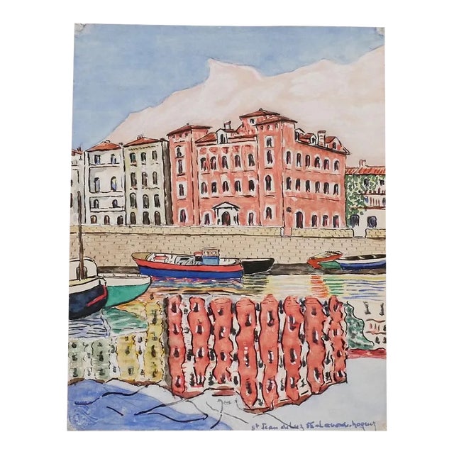 Unknown - Landscape - Original Drawing - 1950s For Sale