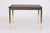 Metal Coffee Table in Brass-Coated Metal with a Black Slate Top, 1970s For Sale - Image 7 of 7