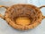 Arts & Crafts Wicker Bentwood Beaded Double Handle Basket For Sale - Image 10 of 12