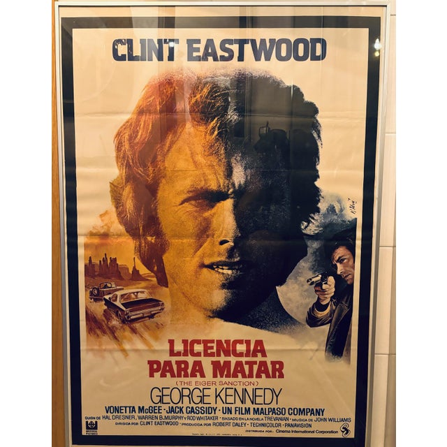 The Eiger Sanction License to Kill Poster, 1975 For Sale - Image 3 of 4