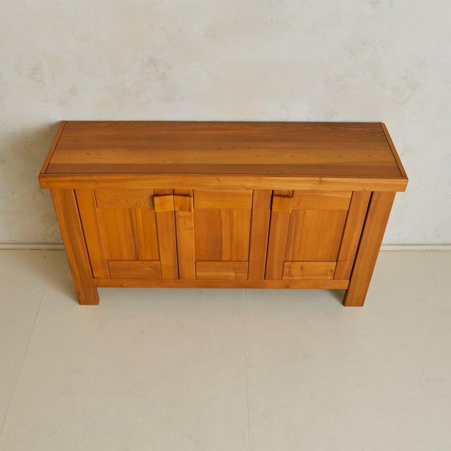 French Elm Sideboard by Maison Regain, 1970s For Sale - Image 16 of 18