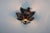 One of two florentine-style flower flush mounts by kaiser, germany, 1960s. This decorative ceiling light is arranged like...