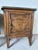 Harold Schwartz for Romweber Demilune Pecan Three-Leg End Tables / Nightstands- A Pair For Sale - Image 4 of 13