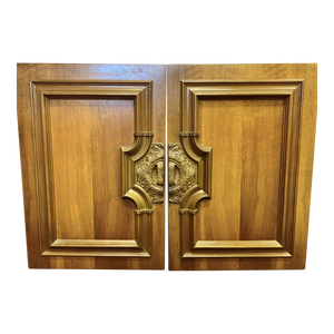 Pair of Vintage Early 70s German Cabinet Doors