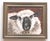 Lamb Sheep Portrait Impressionism Traditional English White Beige Burnt Orange Original Oil Painting Cleo Plowden For Sale - Image 11 of 11