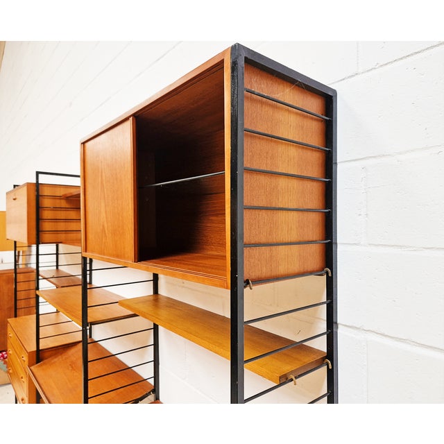 Vintage Danish Three Bay Sideboard by Robert Heal for Heals Staples Ladderax, 1960s For Sale - Image 10 of 13