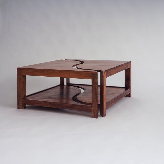 Wooden Yin Yang Style Coffee Tables, 1970s, Set of 2 For Sale - Image 9 of 15