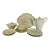 1928 Art Deco Suzanne Lalique Haviland Limoges Paquerettes Celadon Service Set- 12 PCS For Sale